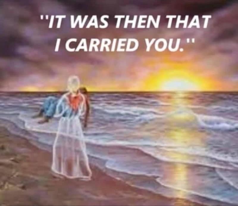 It was then that I carried you